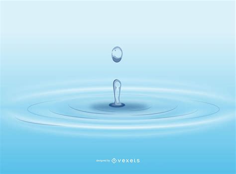 Realistic Water Drop Splash Vector Download