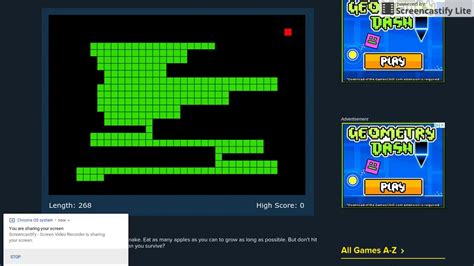 The world record for Snake- CoolMath - YouTube