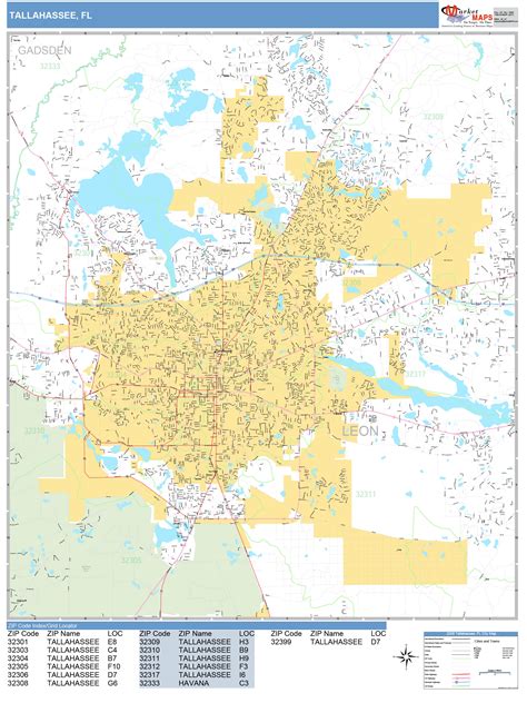 Tallahassee Florida County Map