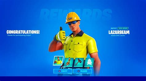 LAZARBEAM SKIN in FORTNITE ICON SERIES! - YouTube