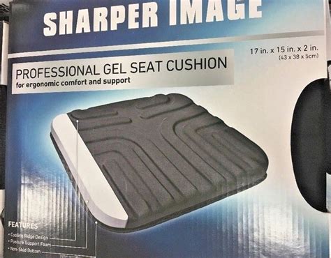 Sharper Image Multi-use GEL Seat Cushion Black 2day Delivery for sale ...