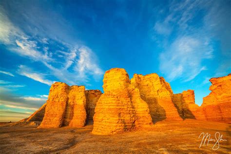 Monument Rocks Sunlight | Monument Rocks, Kansas | Mickey Shannon ...