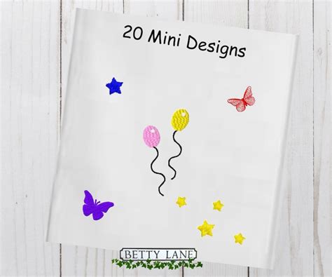 Bundle 20 Mini Designs. Machine Embroidery Design in 9 | Etsy