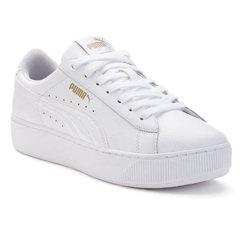 PUMA Vikky Platform Women's Leather Shoes | Puma shoes women, White ...