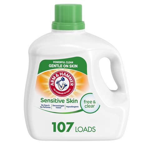 Arm & Hammer Sensitive Skin Free & Clear, 107 Loads Liquid Laundry ...