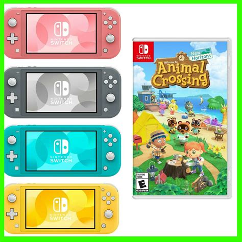 *NEW* NINTENDO SWITCH LITE 32GB ANIMAL CROSSING BUNDLE WITH GAME! SHIPS ...