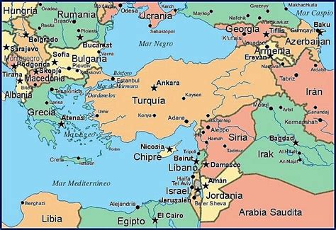 Mapa de Turquía - datos interesantes e información sobre el país