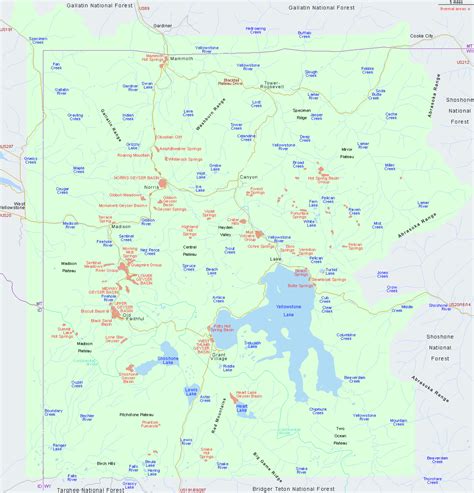 Map Of Yellowstone Park Area – The World Map