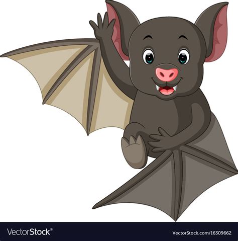 Bat cartoon Royalty Free Vector Image - VectorStock