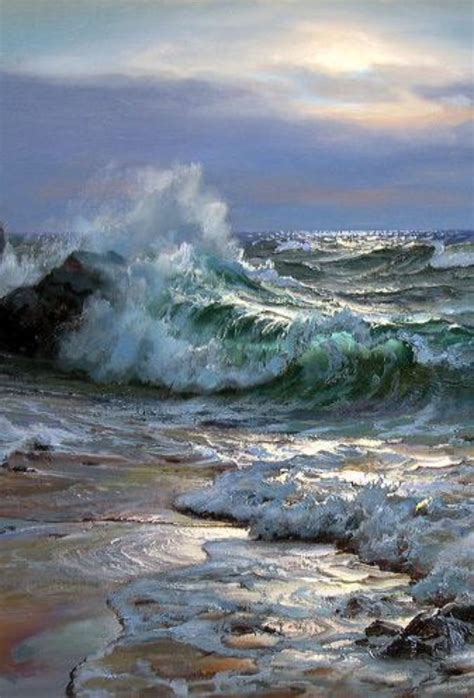 Charles Vickery | Ocean painting, Seascape paintings, Landscape paintings