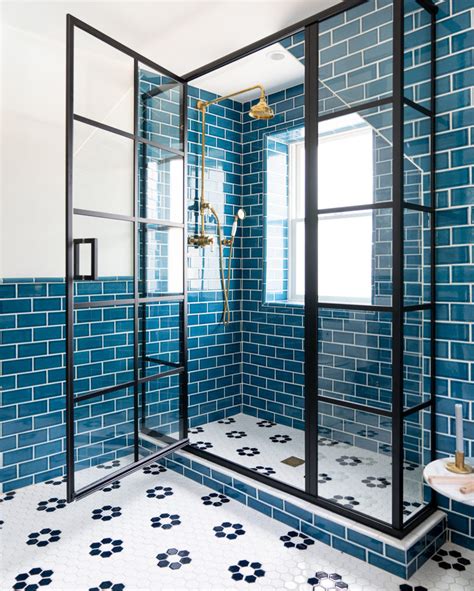 blue-subway-tile-bathroom-1 - Bright Bazaar by Will Taylor