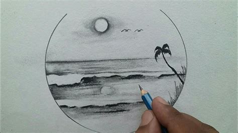 How To Draw Ocean Waves With Pencil