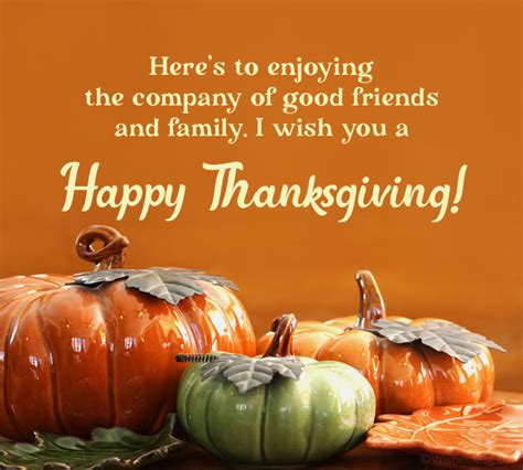 70+ Happy Thanksgiving Messages for Friends - WishesMsg