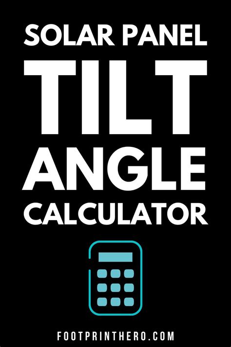 Solar panel tilt angle calculator – Artofit