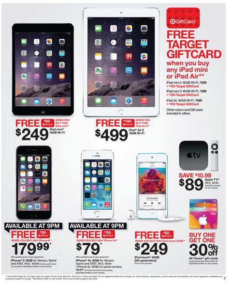 Target Black Friday preview: iPad Air 2 w/ $140 GC $499, iPad mini w ...