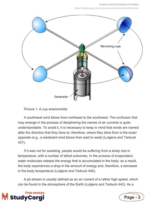 Cyclone and Anticyclone Formation | Free Essay Example