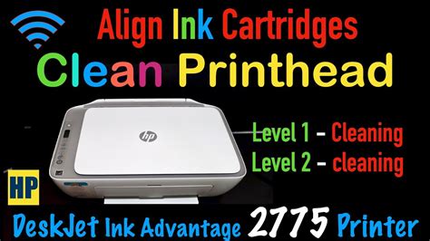 HP DeskJet Ink Advantage 2775 Align Ink Cartridges, Clean Printheads ...