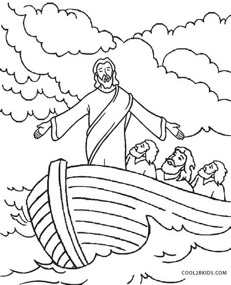 Jesus Calms The Storm Coloring Page - slideshare