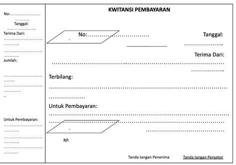 Download Kwitansi Kosong GDocs yang Bisa Diedit