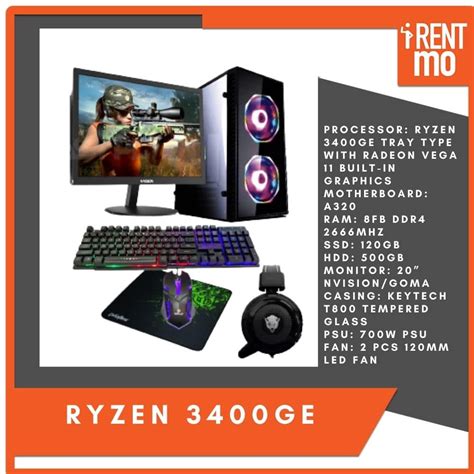 Ryzen 3400GE Tray Type - Buy, Rent, Pay in Installments