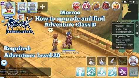 Ragnarok M - How to find and Upgrade to Adventure Class D - YouTube