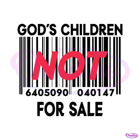 Gods Children Are Not For Sale SVG Religious Quote SVG File