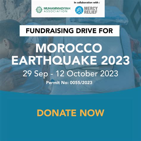 Morocco Earthquake 2023 - Muhammadiyah Association (Singapore)