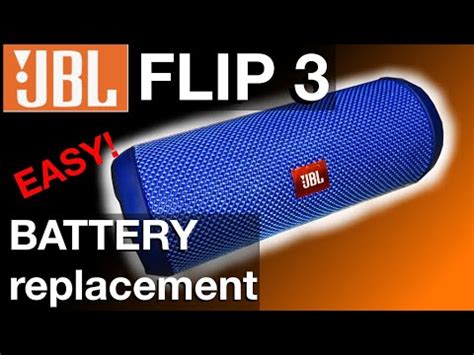 JBL Flip3 Battery Replacement (How to DIY) - YouTube