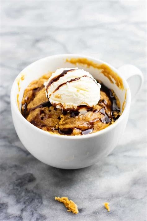 Peanut Butter Cookie in a Mug (gluten free) - Build Your Bite