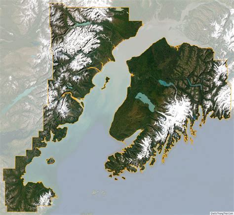 Map of Kenai Peninsula Borough, Alaska