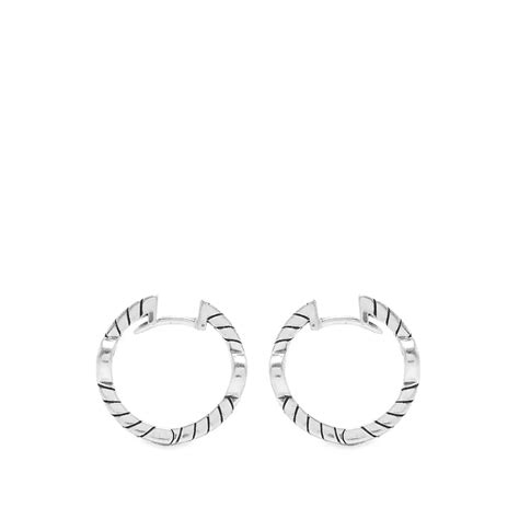 Gucci Interlocking Earrings Sterling Silver | END. (US)