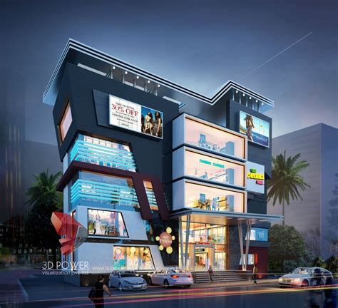 Shopping Mall Modern Commercial Building Exterior Design