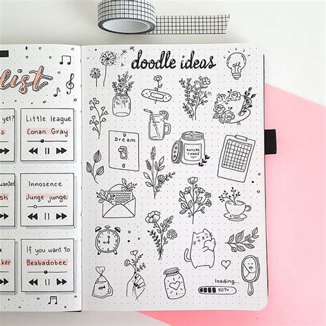 150 Easy Doodle Ideas and Tutorials for Your Bullet Journal