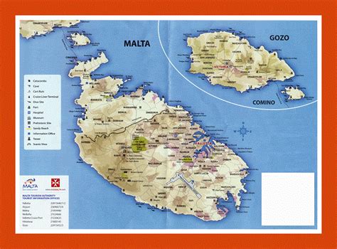 Malta Attractions Map | FREE PDF Tourist City Tours Map Malta 2024