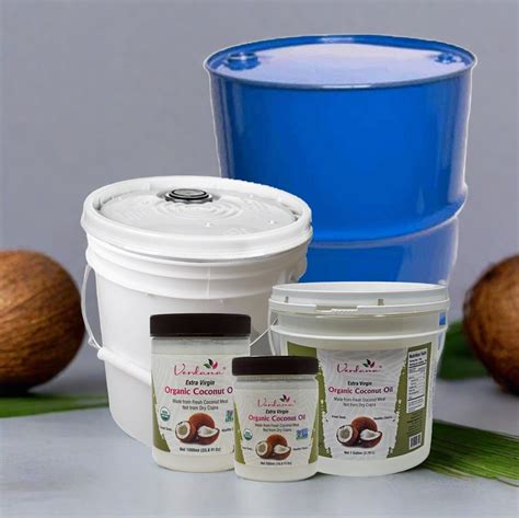 Virgin Organic Coconut Oil Bulk - Gallons, Pails, Drums - Verdana ...