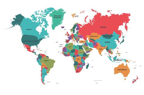 Printable World Map With Countries