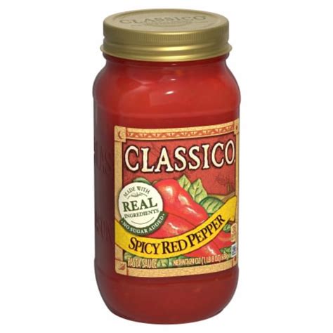 Classico Spicy Red Pepper Spaghetti Pasta Sauce, 24 oz - Fred Meyer