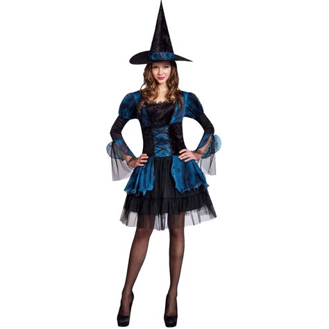 Blue Gothic Witch Adult Halloween Costume - Walmart.com