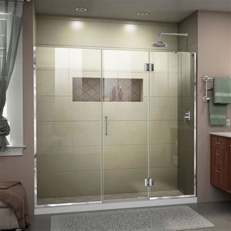 DreamLine Unidoor-X 67.5 to 68 in. x 72 in. Frameless Hinged Shower ...