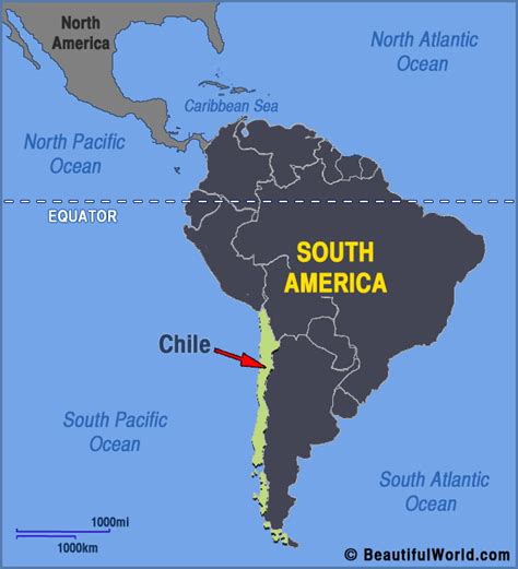 Map of Chile - Facts & Information - Beautiful World Travel Guide