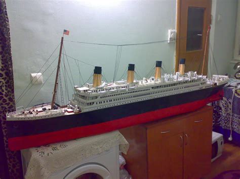 Titanic Model made from cardboard