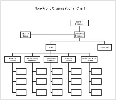 Non Profit Organizational Chart | EdrawMax Template