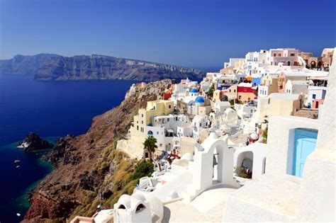 Santorini white houses stock photo. Image of greece, aegean - 33821120