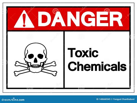 Danger Toxic Chemicals Symbol Sign, Vector Illustration, Isolate on ...