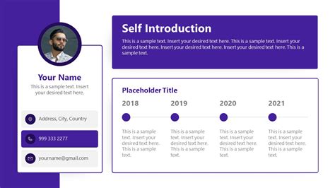 Self Introduction Template Powerpoint