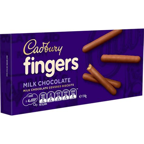 Cadbury Fingers Milk Chocolate Biscuits 114g | Woolworths