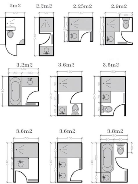 Small bathroom layouts, interior design | Bathroom layout plans, Small ...