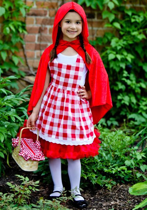 Kids Red Riding Hood Tutu Costume