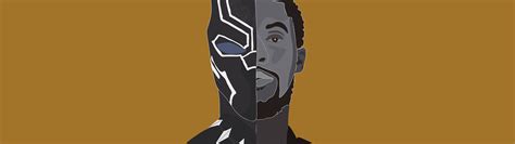 3840x1080 Resolution Black Panther Chadwick Boseman Movie Minimalism ...