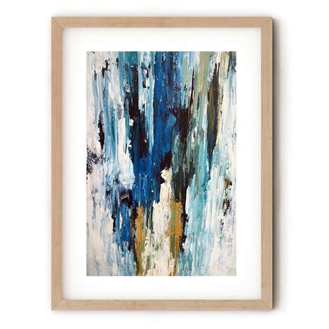 BLUE ABSTRACT Art Print Large Abstract Art Painting Print | Etsy